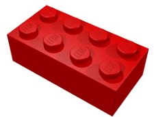Lego , losse blokjes 4 x2 