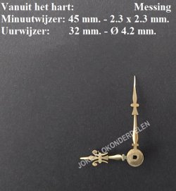 = Wijzers Franse pendule = 48410