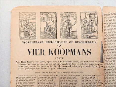 Wonderbaar Historie-lied of geschiedenis van Vier Koopmans - 0