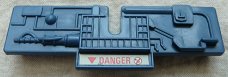 Parts Voertuig / Vehicle, Cover Plate, SATELLITE DEFENSE, SPACE FORCE, ACTION FORCE, PALITOY, 1983.