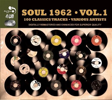 Soul 1962 100 Classic Tracks Volume One (4 CD) Nieuw/Gesealed - 0