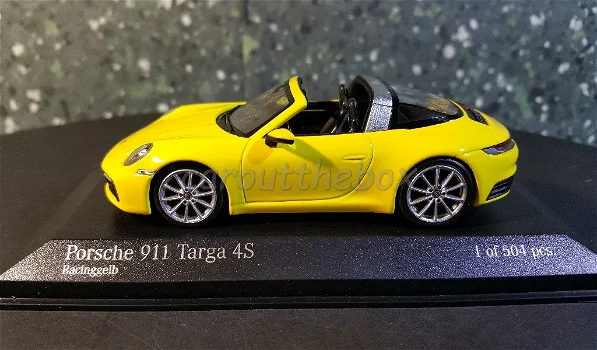 Porsche 911 Targa 4S geel 1:43 Mi072 - 0