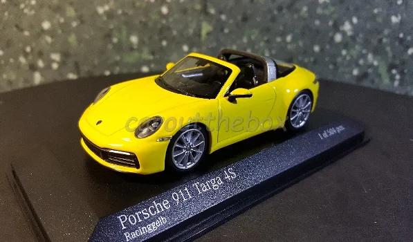 Porsche 911 Targa 4S geel 1:43 Mi072 - 1