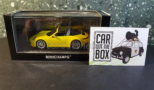 Porsche 911 Targa 4S geel 1:43 Mi072 - 4