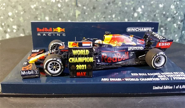 Red Bull RB16B VERSTAPPEN 2021 CHAMP 1:43 Mi073 - 0