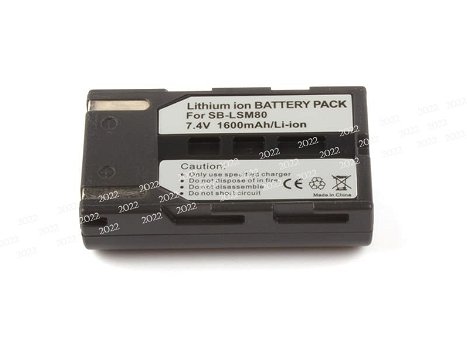 New battery 1600mAh 7.4V for SAMSUNG SB-LSM80 - 0
