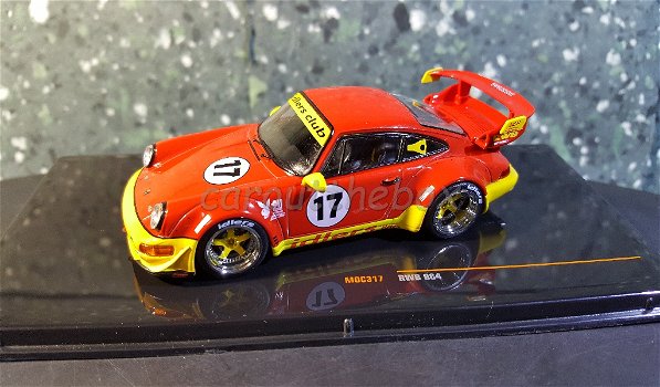 Porsche RWB 964 #17 Rood/geel 1:43 Ixo V791 - 0