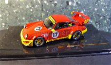 Porsche RWB 964 #17 Rood/geel 1:43 Ixo V791