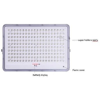 Solar LED lamp 1500 LM reclamebord verlichting - 3