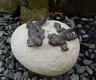 salamander op steen , tafel decoratie - 3 - Thumbnail