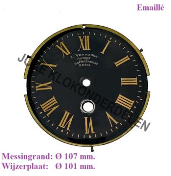 = Wijzerplaat = Franse pendule = emaillé =48432 - 0