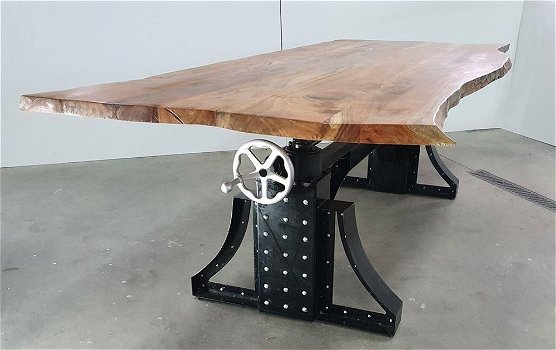 Eettafel en bartafel in één! Uniek exemplaar. - 1