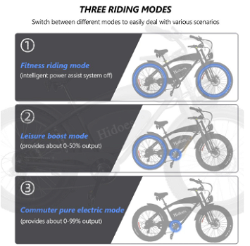 Hidoes B3 Electric Mountain Bike 26*4.0 Inch Off-Road - 4