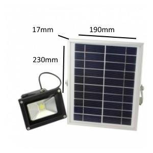 320 Lumen LED Solar buitenlamp met Li-ion batterij - 4