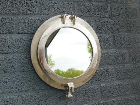 Wandspiegel,scheepsraam, spiegel - 0
