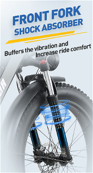 BURCHDA RX20 26*4.0 Inch All-terrain Fat Tire Electric Bike - 2