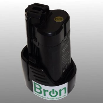 Batterij voor Bosch 10.8 Volt 1.5Ah Li-ion replica 2607336013 - 0