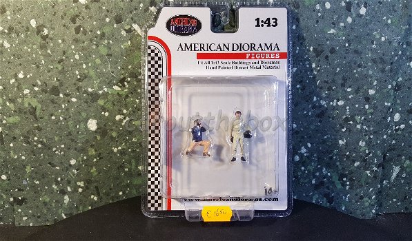 Diorama figuren Race day set 1 1:43 American diorama AD310 - 0