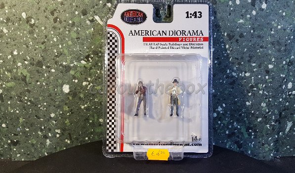 Diorama figuren Race day set 3 1:43 American diorama AD312 - 2