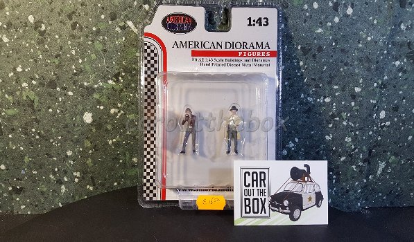 Diorama figuren Race day set 3 1:43 American diorama AD312 - 3