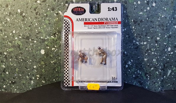 Diorama figuren Race day set 5 1:43 American diorama AD314 - 1