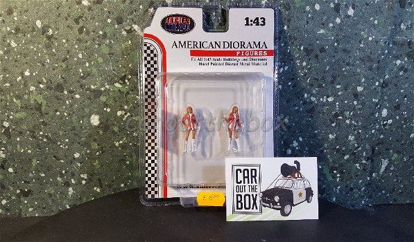 Diorama figuren Race day set 6 1:43 American diorama AD315 - 2