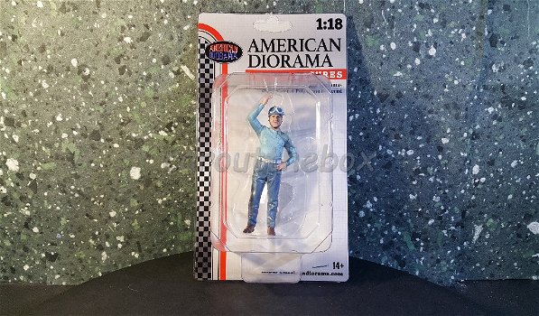 Diorama figuur racing Legends 50s B 1:18 Amer. diorama AD321 - 2