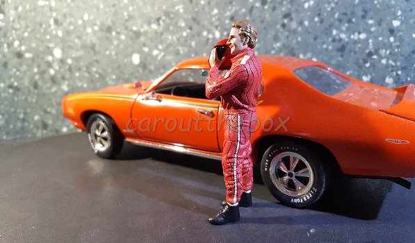 Diorama figuur racing Legends 70s B 1:18 Amer. diorama - 1