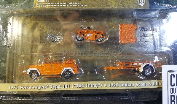 VW type 181 and 1920 Indian scout 1:64 Greenlight - 1