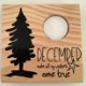 Kerst decoratie tekstbord (hout) met waxinehouder & quote - 1 - Thumbnail