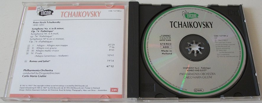 CD *** TCHAIKOVSKY *** Symphony No. 6 - Pathétique - 2