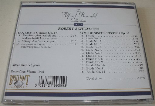 CD *** SCHUMANN *** The Alfred Brendel Collection Volume 4 - 1