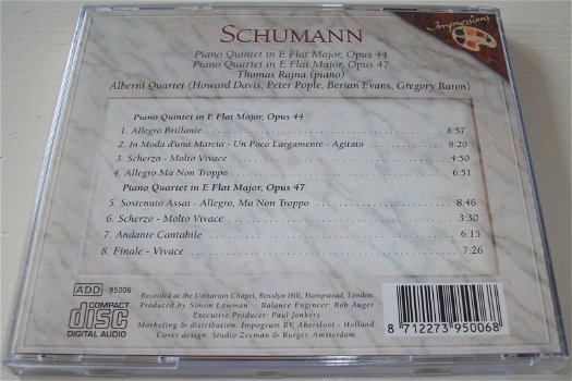 CD *** SCHUMANN *** Piano Quintet & Quartet - 1