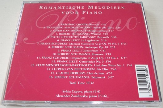 CD *** ROMANTISCHE MELODIEËN *** Voor Piano - 1