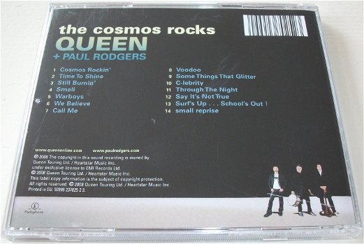 CD *** QUEEN + PAUL RODGERS *** The Cosmos Rocks - 1