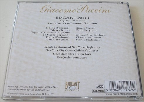 CD *** PUCCINI *** Edgar - Part 1 - 1