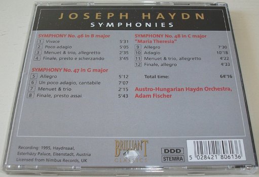 CD *** HAYDN *** Symphonies 46 - 48 - 1
