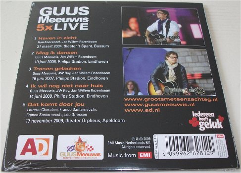 CD *** GUUS MEEUWIS *** 5x Live *NIEUW* - 1