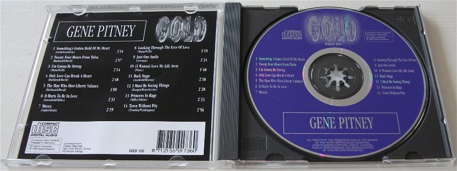 CD *** GENE PITNEY *** Gold - 2