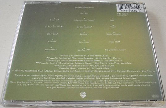 CD *** FLEETWOOD MAC *** Greatest Hits - 1