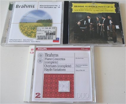 CD *** BRAHMS *** 2-CD Set Piano Concertos - 3