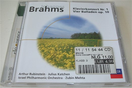 CD *** BRAHMS *** Klavierkonzert Nr. 1 & Vier Balladen Op. 10 - 0