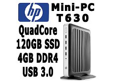 HP T630 Mini-PC DualCore 1.65Ghz 4GB 120GB SSD