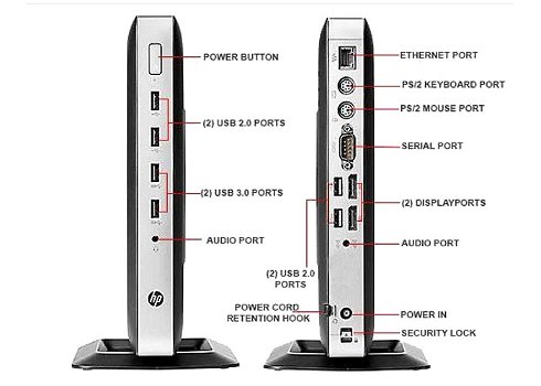 HP T630 Mini-PC DualCore 1.65Ghz 4GB 120GB SSD - 1