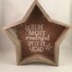 Kerst decoratie houten ster met kerst quote optie 6 - 0 - Thumbnail