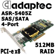 Adaptec ASR-5405Z SAS SATA RAID PCI-e Controller | 4-Port