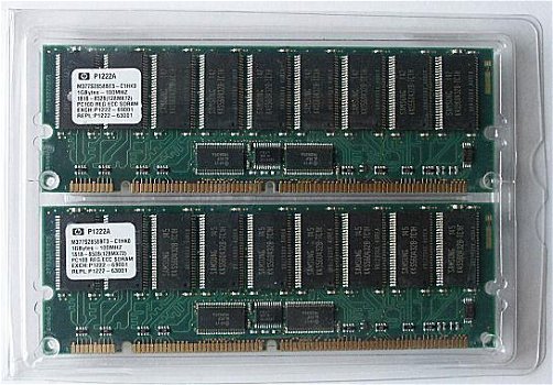 128, 256, 512MB & 1GB PC133R Registered ECC SDRAM Geheugen - 1