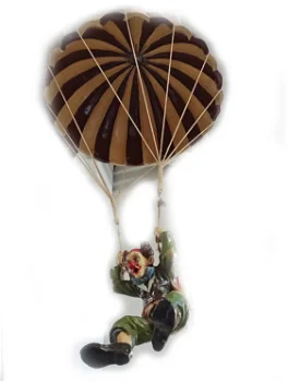 Grote mobile hanger van clown aan parachute - 0