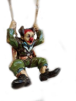 Grote mobile hanger van clown aan parachute - 1