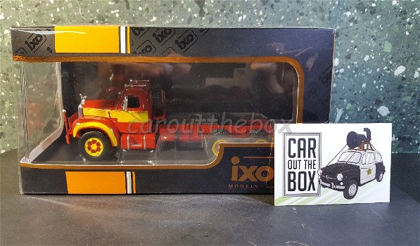 Mack B 61 1953 rood / geel 1/43 Ixo V811 - 4